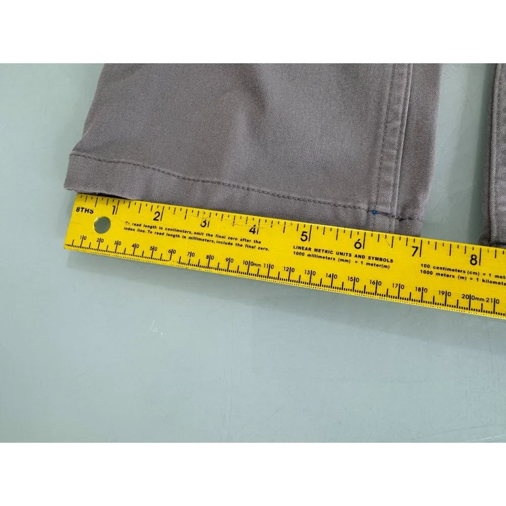 Mugsy Damens Pants Mens 34X32 Chino Stretch Comfort Gray Casual Golf - Picture 12 of 12